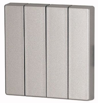 Element cvadruplu acoperire butoane Eaton XComfort argintiu CWIZ-04/03
