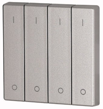 Element cvadruplu acoperire butoane Eaton XComfort argintiu CWIZ-04/13