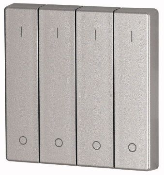 Element cvadruplu acoperire butoane Eaton XComfort argintiu CWIZ-04/13
