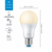 xx Bec LED WiZ smart WIFI Bluetooth E27 806lm Dimmable Warm White