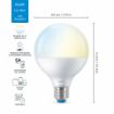 Bec LED WiZ smart WIFI Bluetooth E27 1055lm G95 Tunable White