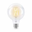 Bec LED WiZ smart WIFI E27 G95 Filament Clear 806lm Tunable White