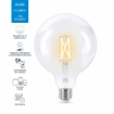 Bec LED WiZ smart WIFI E27 G125 Filament Clear 806lm Tunable White