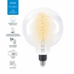 Bec LED WiZ smart WIFI E27 G200 Filament Clear 470lm Tunable White