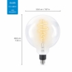 Bec LED WiZ smart WIFI E27 G200 Filament Clear 470lm Tunable White