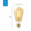 xx Bec LED WiZ smart WIFI E27 ST64 Filament Amber 640lm Tunable White