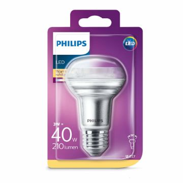 Bec LED Philips 3W R63 E27 lumina calda 210LM PS03720