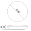 Aplica Gewiss ELIA 25W 4000K IP20-54 GWF1310MA840