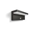 Aplica LED exterior Philips Bustan Anthracite senzor miscare 2x4.5W PC01410
