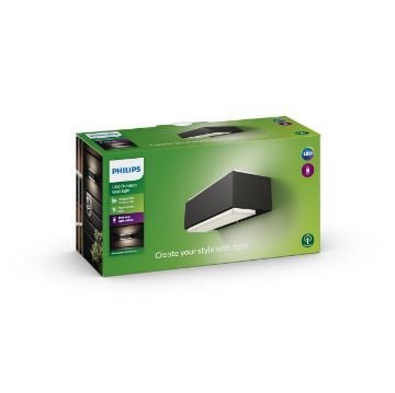 Aplica LED exterior Philips Stratosphere Anthracite 2x4.5W lumina calda PC01397
