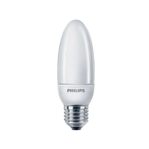 Bec economic lumanare Philips Softone 8W E27 B40 lumina calda 370LM