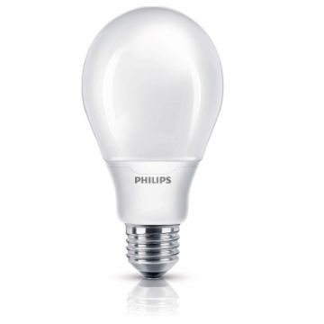Imagine Bec economic Philips Economy forma clasica 18W E27 lumina calda 1050LM