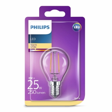 Imagine Bec LED Philips 2W E14 250LM lumina calda PS03248