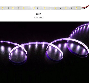 Banda LED Adeleq IP20 7.2W/m 05-080 RGB