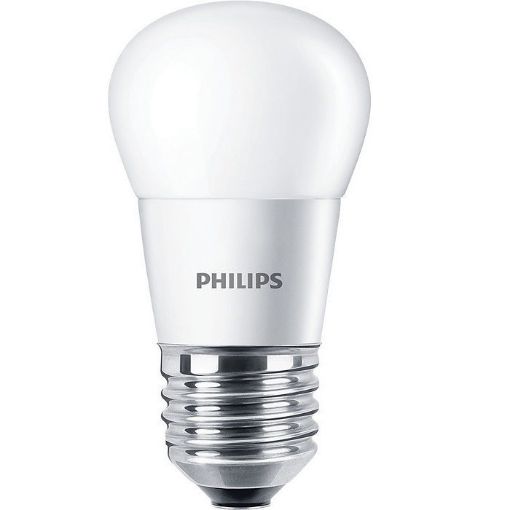 Imagine Bec LED Philips 5.5W E27 P45 470lm lumina calda PS02958