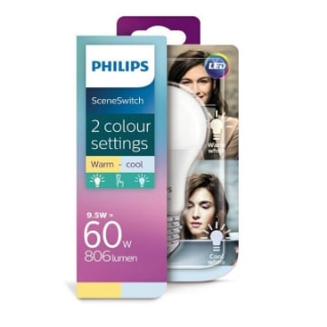 Bec LED Philips 9.5W E27 806LM lumina calda-neutra PS03254