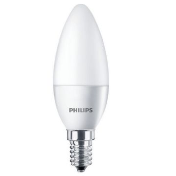 Imagine Bec LED Philips CorePro LED 4W, E14, B35 lumina calda 250LM PS02336