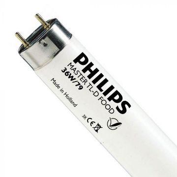 Imagine Tub fluorescent Philips TL-D Food tubular 36W T8 G13 lumina neutra 1750LM