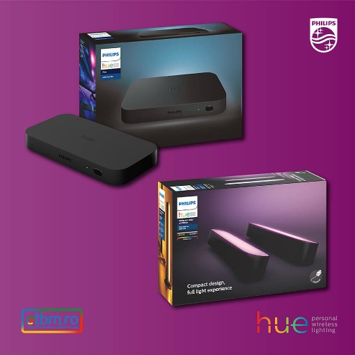 xx Philips Hue Entertainment Pack Sync Box + Hue Play Double Pack Black