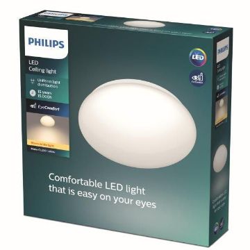 Plafoniera LED Philips CL200 White 10W 1000LM lumina calda PC02046