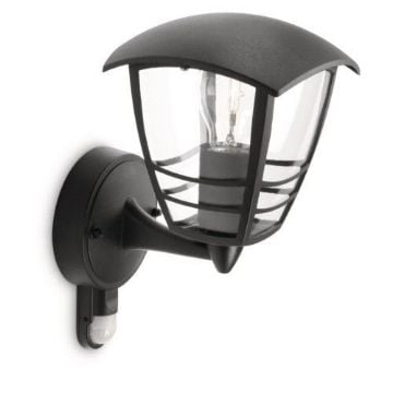 Aplica exterior Philips MyGarden Creek Black senzor miscare 60W PC02100