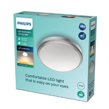 Plafoniera LED baie Philips Doris Nickel 6W 600LM lumina calda PC02325