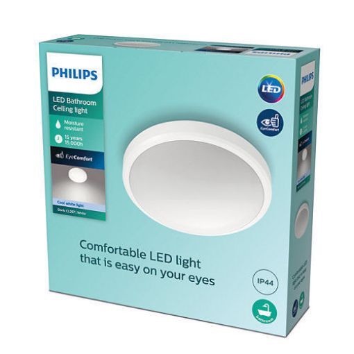 Plafoniera LED baie Philips Doris White 17W 1700LM lumina neutra PC02335