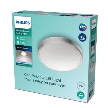 Plafoniera LED baie Philips Doris Nickel 17W 1700LM lumina neutra PC02337