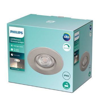 Spot LED incastrat Philips Dive Nickel 5W 350LM lumina calda PC02343