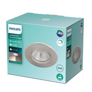 Spot LED incastrat Philips Dive Nickel 5.5W 350LM lumina calda PC02345