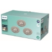 Set 3 spoturi LED incastrate Philips Dive Nickel 5W 350LM lumina calda PC02347