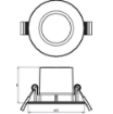 Set 3 spoturi LED incastrate Philips Dive Nickel 5W 350LM lumina calda PC02347