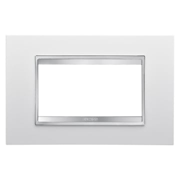 Rama decorativa Gewiss Chorus Lux 4 module alba GW16204TB