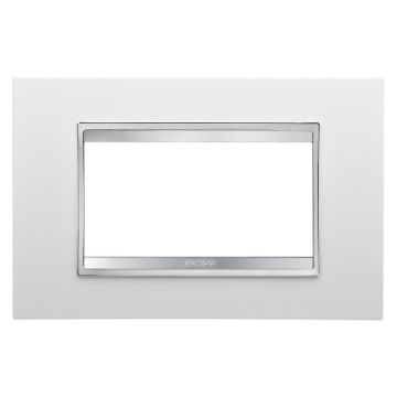 Rama decorativa Gewiss Chorus Lux 4 module alba GW16204TB