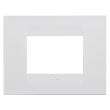 Rama decorativa Gewiss Chorus Monochrome Geo 3 module alba GW16403TB