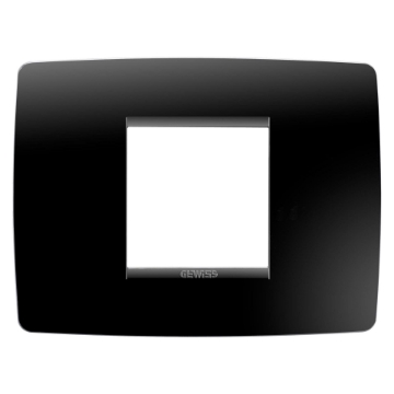 Rama decorativa Gewiss Chorus One 2 module neagra GW16102TN
