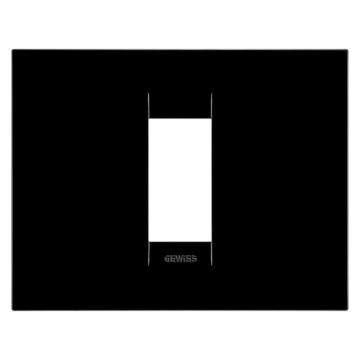 Rama decorativa Gewiss Chorus Geo 1 modul neagra GW16401TN