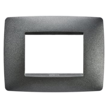 Rama decorativa Gewiss Chorus One 3 module Ardezie GW16103VA