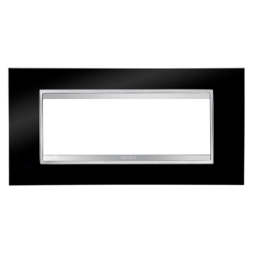 Rama decorativa Gewiss Chorus Lux 6 module negru GW16206TN