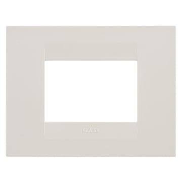 Rama decorativa Gewiss Chorus Geo 3 module Ivoire GW16403TI
