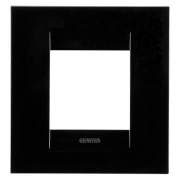 Rama decorativa Gewiss Chorus Geo International 2 module negru GW16422TN