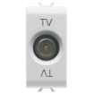 Priza modulara TV directa 1 Modul Gewiss Chorus culoare alba 0DB Conector Tata GW10361