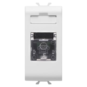 Priza modulara telefon RJ 11 1 Modul Gewiss Chorus culoare alba GW10401