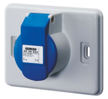 Priza industriala Gewiss 16A 2P+E 220V IEC309 IP44 GW26420