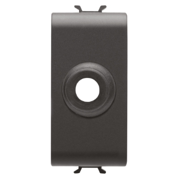 Tasta falsa iesire cablu Gewiss Chorus Monochrome 1 modul negru GW12196