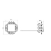 Intrerupator LED Gewiss Dahlia cablare rapida 1P 10AX alb GW35002W