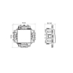 Intrerupator cu revenire Gewiss Dahlia cablare rapida 1P 10A alb GW35021W