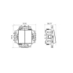 Intrerupator dublu Gewiss Dahlia cablare rapida 1P 10AX alb GW35051W