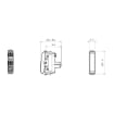 Intrerupator Gewiss Chorus Monochrome 1/2 modul Alb GW10021