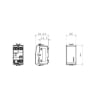Intrerupator LED modular cap scara Gewiss Chorus 1 modul 16A alb GW10052